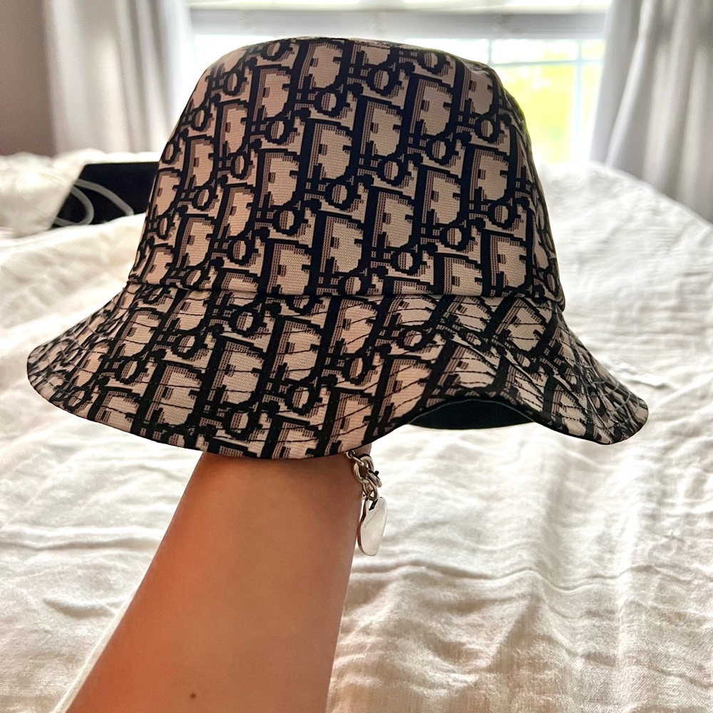 Dior TEDDY-D Oblique bucket reversible hat